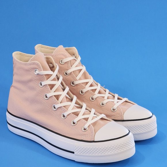 Converse CTAS Hi Platform Lift Pink Clay Women's Platform Sneakers 572721C NWT - Picture 1 of 6